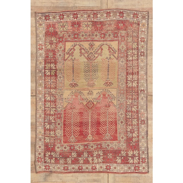 Vintage Turkish Oushak Rug, 05'05 X 07'04 For Sale - Image 10 of 10