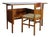 Mid-Century Modern Italian Desk and Chair Set, 1950s, Set of 2 For Sale