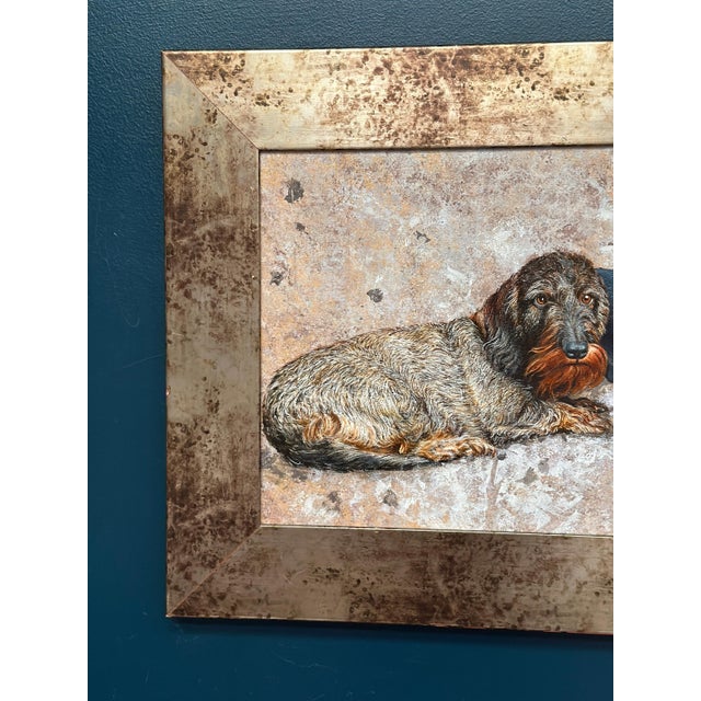 Mid-Century Modern Plat. Victor, Dachshunds, 1960s, Oil on Canvas, Framed For Sale - Image 3 of 18