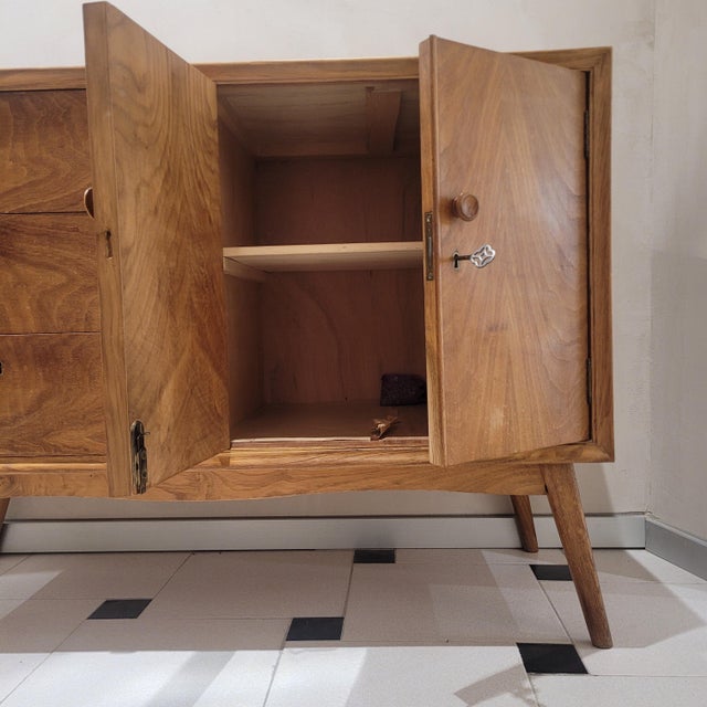 Mid-Century Nordic Chest of Drawers in Beech, Spain, 1950s For Sale - Image 14 of 18