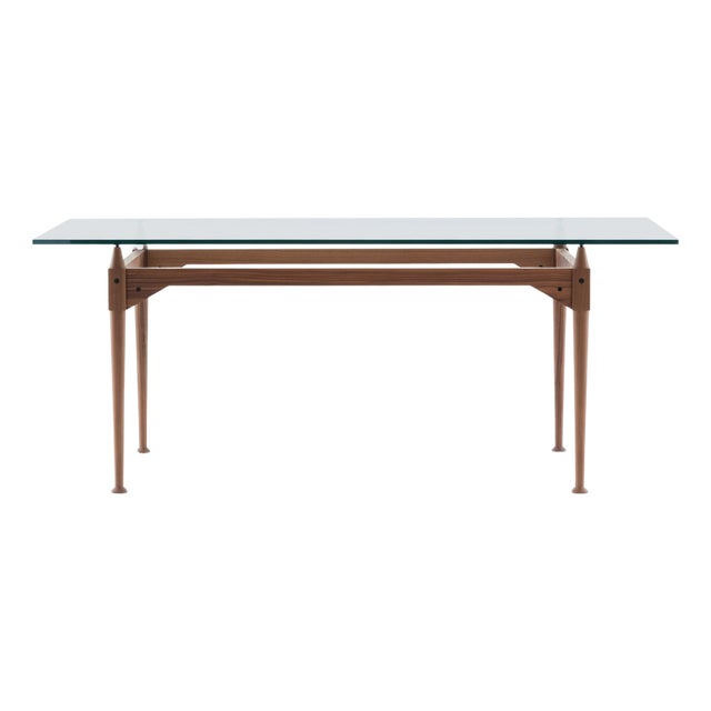 Mid-Century Modern TL3 Table in Glass & Wood by Franco Albini for Cassina For Sale