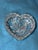 Vintage Crystal Heart-Shaped Trinket Dish For Sale - Image 4 of 5
