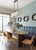 Bronte Ribbon Maze Traditional Wallpaper – Indigo Blue Double Roll For Sale - Image 4 of 8