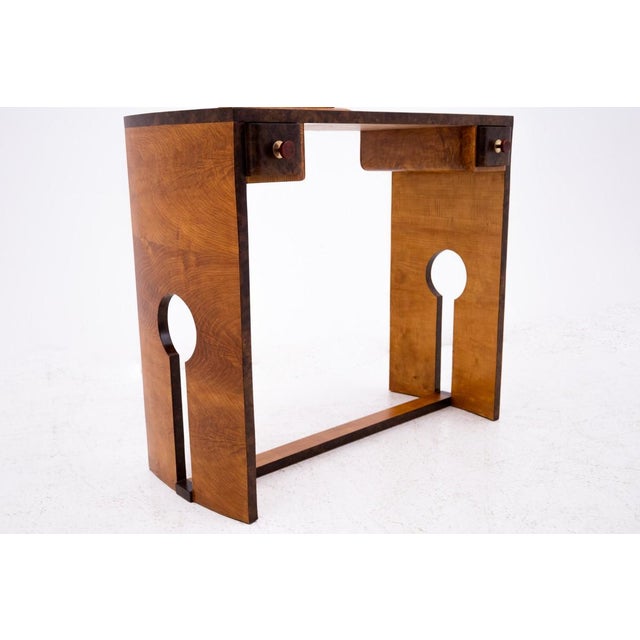 Art Deco Dressing Table and Chair Set, Poland, 1930s, Set of 2 For Sale - Image 13 of 18