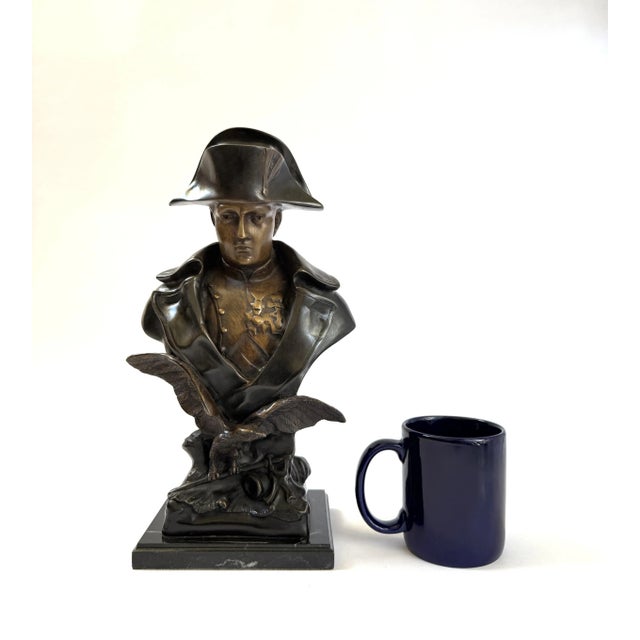 Metal Napoleon Bonaparte Bronze Bust, Signed Ruffony - 13" H For Sale - Image 7 of 7