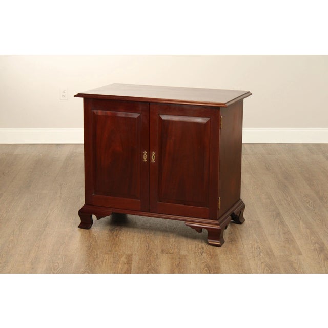 Chippendale Style Custom Mahogany Server Cabinet For Sale - Image 12 of 12