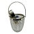 F B Rogers Crystal Ice Bucket With Silver Rim For Sale