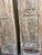 1920s Antique Hand-Carved Wooden Door Panel | Distressed Whitewash Floral Barn Door, Vintage Door 96x27 For Sale - Image 5 of 8
