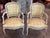 Pair of Vintage French Fauteuils With Carved Frames For Sale - Image 6 of 10