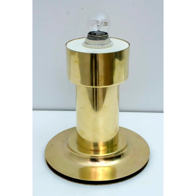 Gold Mid-Century Modern Italian Brass Table Lamp, 1960s For Sale - Image 8 of 8
