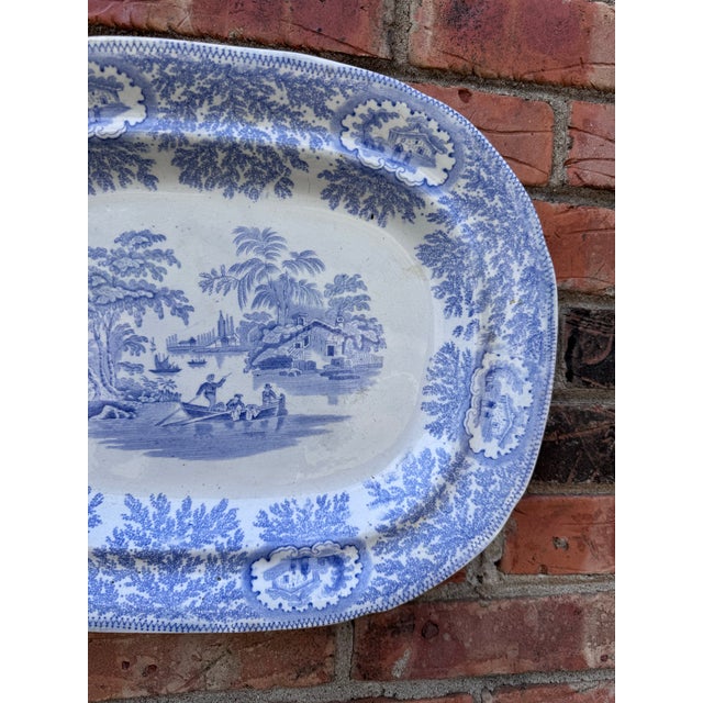 English English Transferware Platter For Sale - Image 3 of 5