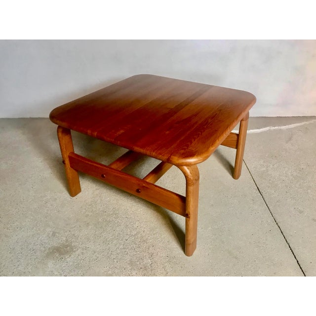 1960s Danish Square Solid Teak Side or Coffee Table, 1960s For Sale - Image 5 of 16