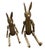 Folk Art Whimsical Hand-Carved & Articulated Wooden Rabbit Pair For Sale - Image 3 of 10
