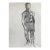 Original Charcoal Life Drawing, "Step Forward", Male Figure For Sale