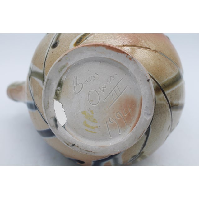 1994 Ben Owen III Japanese Translation Pottery Teapot Seagrove, Nc For Sale - Image 10 of 11