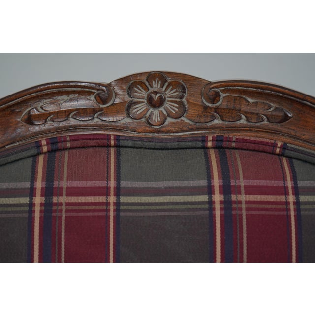 1980s Pair Jeffco Country French Style Open Armchairs For Sale - Image 5 of 12