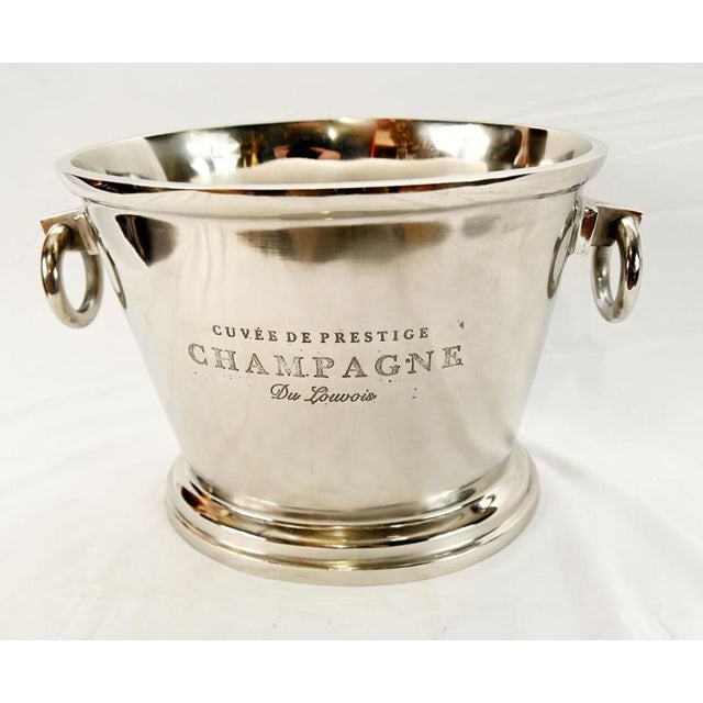 French Silver Plated Champagne Cooler For Sale - Image 4 of 9