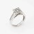 This is part of Chairish’s Fine Jewelry assortment. Stylish contemporary diamond cluster ring (circa 2000s) crafted in 14...