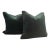 Pair of Pillows in Schumacher Strie Velvet For Sale