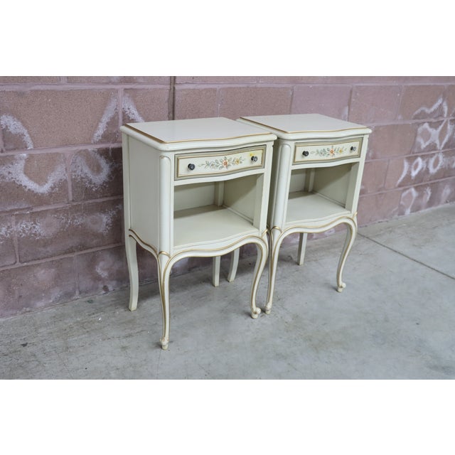 Drexel French Style Nightstand/Pair Chairish