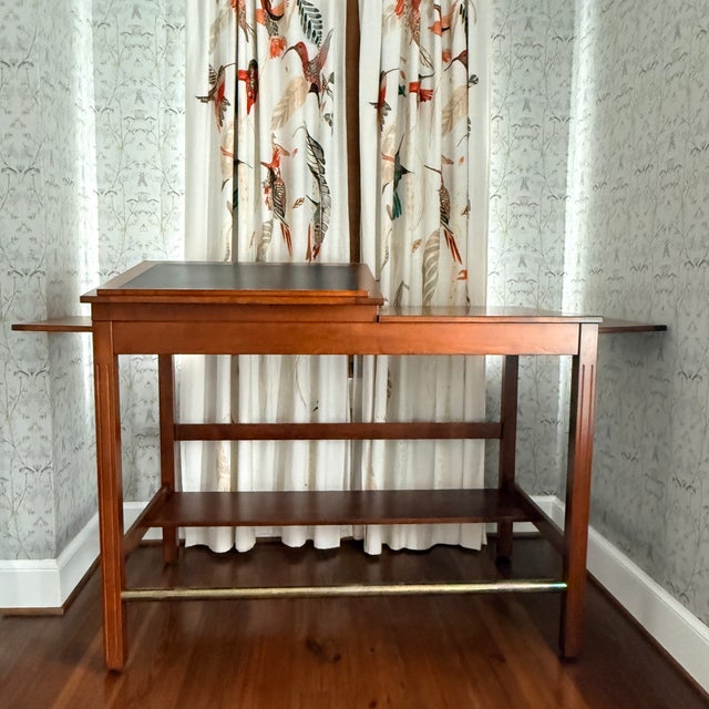Hand-Crafted Standing Drafting Desk With Pull Out Sides For Sale - Image 9 of 12