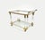 Italian Serving Bar Cart in Acrylic and Brass, 1970s For Sale - Image 14 of 15