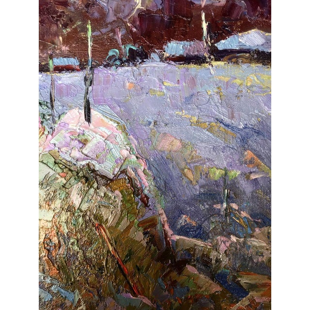 Oil Painting Moonlit Night Oksana Ivanyuk For Sale - Image 9 of 12