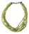 Vintage Multi Strand Peridot and Sterling Silver Necklace For Sale