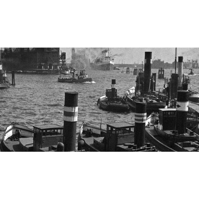 Traditional Ships at Hamburg Harbor, Germany 1937, Printed 2021 For Sale - Image 3 of 5