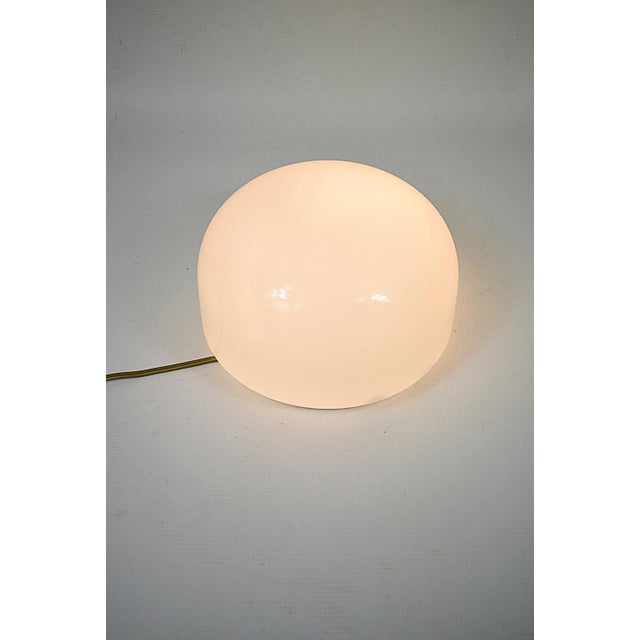 Glass Ceiling Lamp in Milky Opal Glass, 1970s For Sale - Image 7 of 8