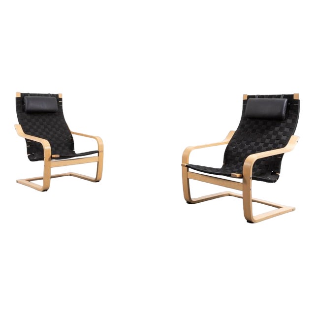 Scandinavian Woven Armchairs, Set of 2 For Sale