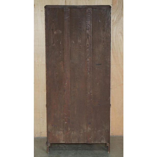 Antique English Astral Glazed Display Cabinet from Roberts, 1900s For Sale - Image 13 of 18
