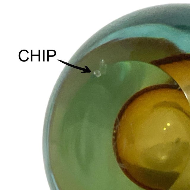 Venetian Murano Hand-Blown Art Glass Pear - Paperweight / Bookend / Sculpture For Sale - Image 4 of 4