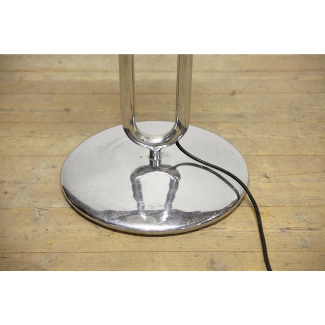 Modernist Chrome Model H-144 Floor Lamp by Jindrich Halabala for Up Zavody, Former Czechoslovakia, 1930s For Sale - Image 12 of 17