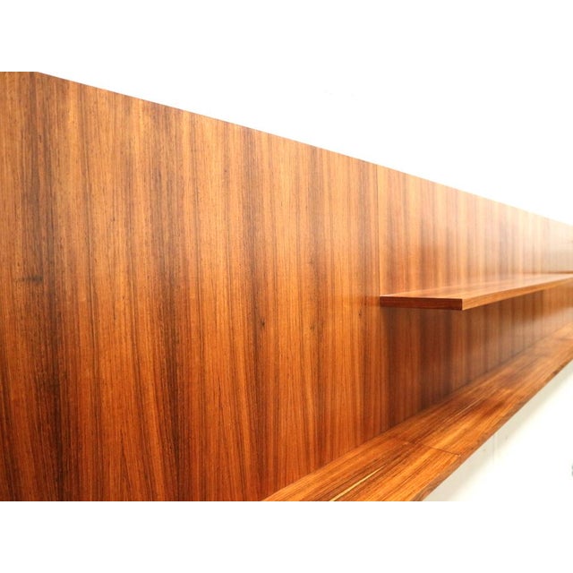 Large Vintage Rosewood Wall System, 1960s For Sale - Image 6 of 15