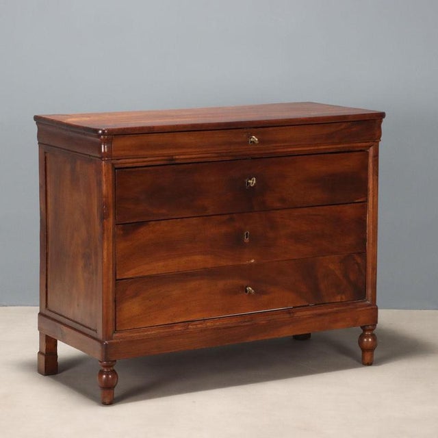 Brown Cappuccino Chest of Drawers in Walnut For Sale - Image 8 of 8