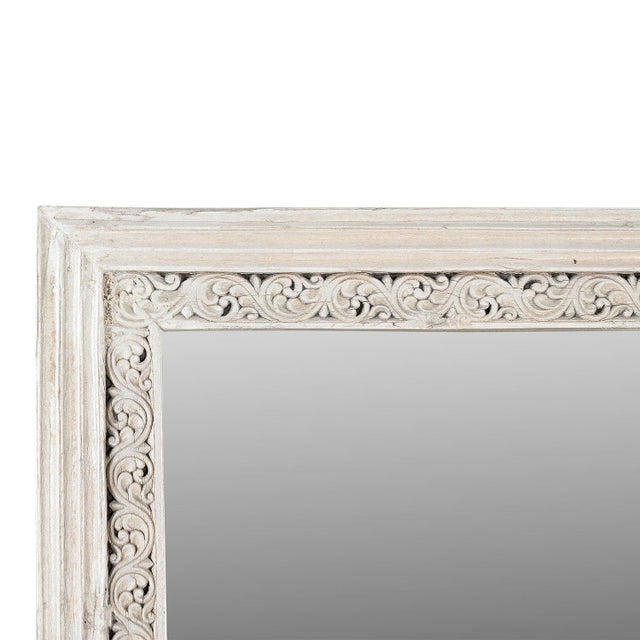 Farmhouse 1960's Farmhouse Style Door Frame Repurposed Tall Full Mirror For Sale - Image 3 of 3