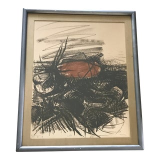 Original Lithograph by Listed American Artist John Levee - Signed, Numbered & Framed For Sale