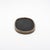 Modern Oval Tray in Black Shagreen With Bronze Patina Brass by Kifu Paris For Sale - Image 3 of 7