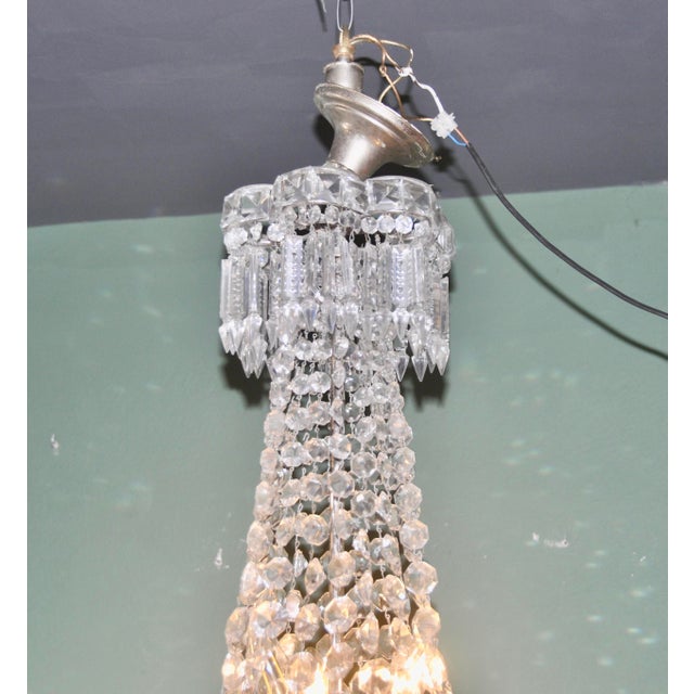 Vintage Crystal Chandelier, 1960s For Sale - Image 10 of 18