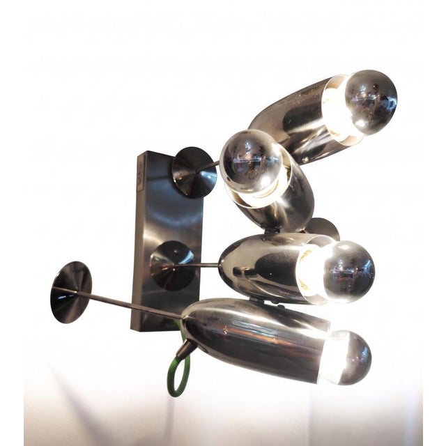 Metal Alcoholic Wall Light by Dario Nasuti For Sale - Image 7 of 16