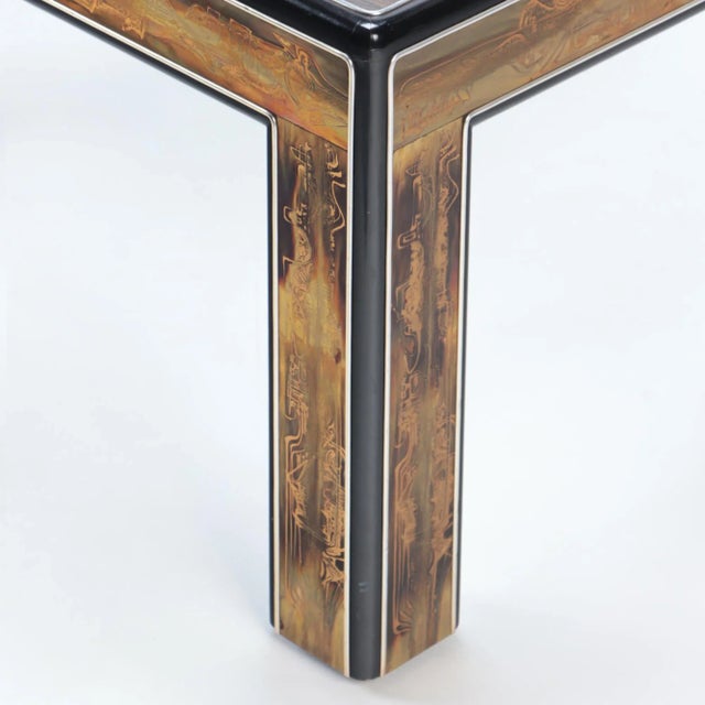 1970s Mid Century-Modern Coffee Table Attributed to Bernhard Rhone for Mastercraft For Sale - Image 5 of 7