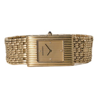 Vintage Boucheron Reflet 18k Gold Quartz Ladies Watch For Sale