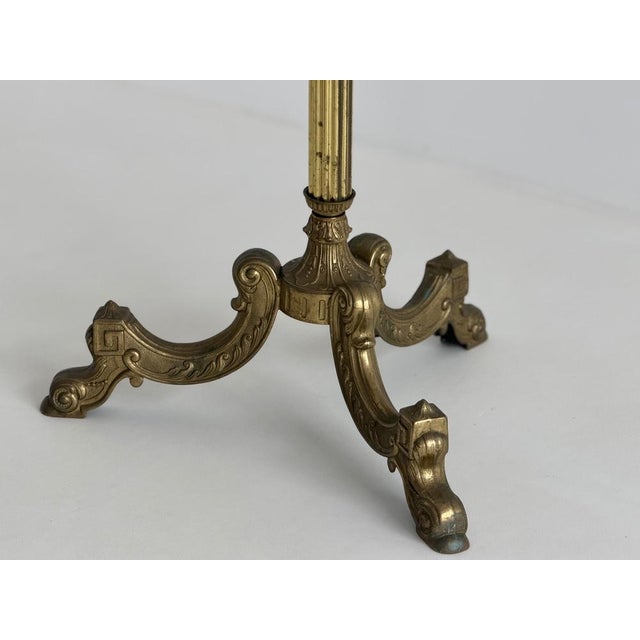 Vintage Brass Hall Stand with Rotating Crown and Lower Hook Ring, 1960s For Sale - Image 18 of 18