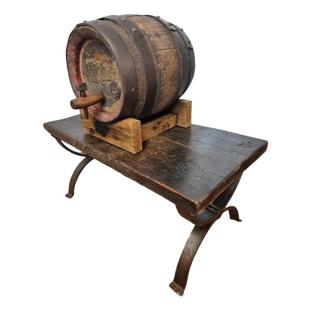 Vintage Oak Wine Barrel For Sale