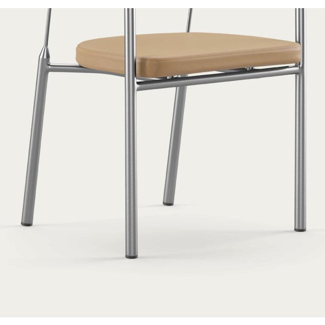 Wood Chairman Chair in Oak with Upholstery in Sand by Henrik Tengler for One Collection For Sale - Image 7 of 15