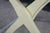 Gate House Ivory Contour Leg Wood Luggage Rack With 3 Petit Point Straps For Sale - Image 10 of 16