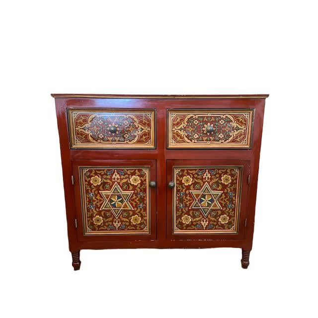 1970s Vintage Moroccan Hand Painted Chest Chairish