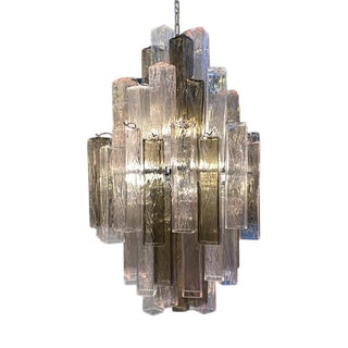 Chandelier with Glass Squared Elements from Simoeng For Sale