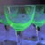 Vintage Uranium Glass Aperitif Glasses from Val Saint Lambert, 1920s, Set of 8 For Sale - Image 3 of 18